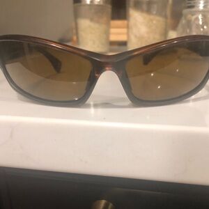 Sun cloud sunglasses amber lens tortoise frames cat eye style great shape